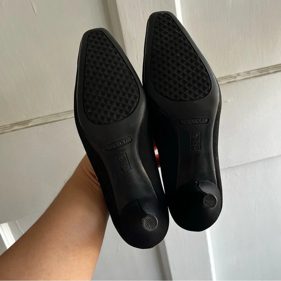 Aerosoles Square Toe Pump Shoes Black Womens Size 7 - Picture 5 of 6